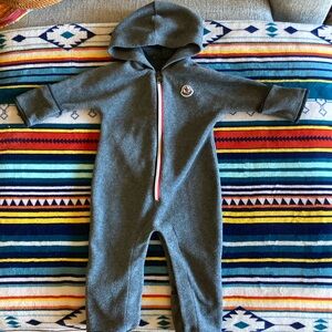 Monclear Enfant Baby One-Piece Fleece Onesie, w hand and foot cuffs, 9-12M